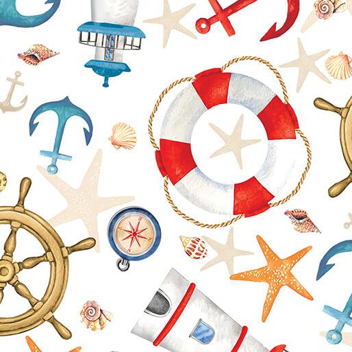 High Tides Nautical Adventure - White