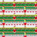 Holiday Dr Seuss Grinch Border Stripe - White