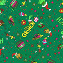 Holiday Dr Seuss Grinch Icon Toss - Evergreen