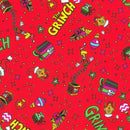 Holiday Dr Seuss Grinch Icon Toss - Red