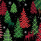 Holiday Farmhouse Plaid Forest - Black