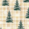 Holiday Farmhouse Plaid Pine Tree Plaid - Neutral