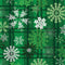 Holiday Farmhouse Plaid Snowflake Plaid - Green