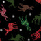 Holiday Farmhouse Plaid Tossed Deer - Black