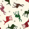 Holiday Farmhouse Plaid Tossed Deer - Cream