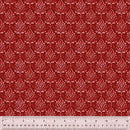 Holiday Greetings- Damask - Ruby