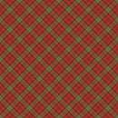 Holiday Nostalgia Diagonal Plaid - Red