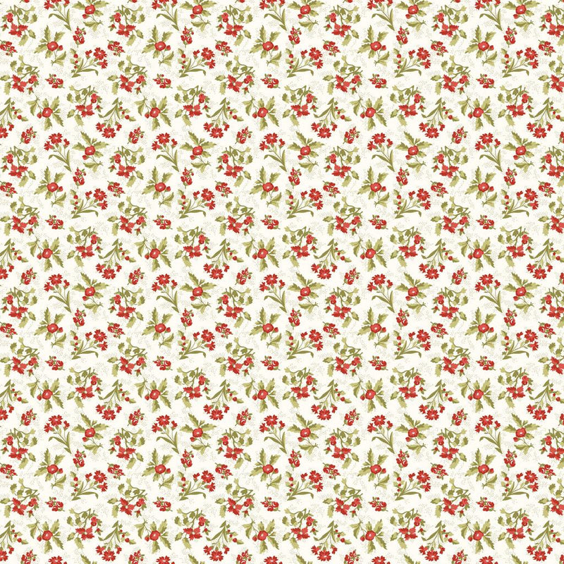 Holiday Nostalgia Ditsy Floral - Light Cream
