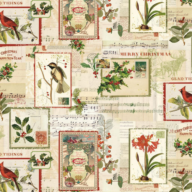 Holiday Nostalgia Postcards - Light Butter