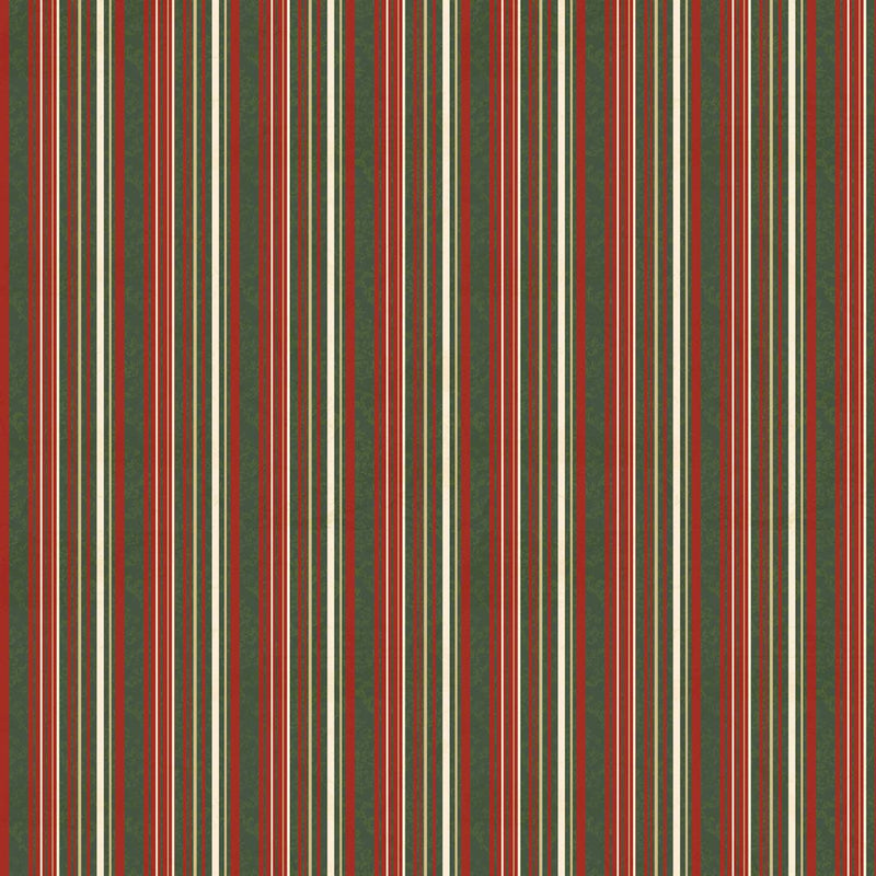 Holiday Nostalgia Stripe - Forest