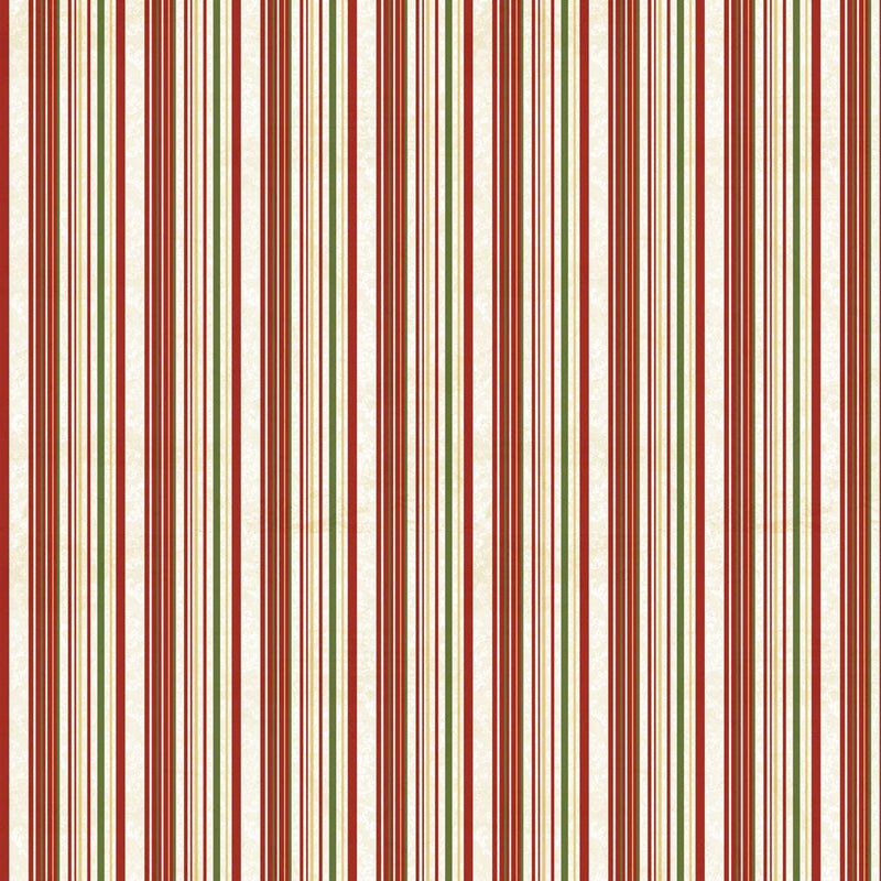 Holiday Nostalgia Stripe - Red