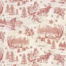 Holiday Nostalgia Toile - Light Red