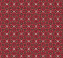 Holiday Nouveau Holiday Foulard - Crimson with gold metallic accents