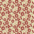 Holiday Tidings Flower Berry - Cream with Gold Metallic