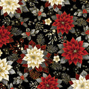 Holiday Tidings Holiday Garden - Black with Gold Metallic