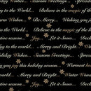 Holiday Tidings Holiday Greetings - Cream with Gold Metallic