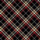 Holiday Tidings Plaid - Black with Gold Metallic