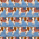 Hometown America Cows Dark Blue