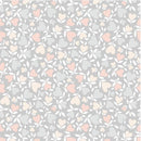 Honey Bunny Hearts - Light Grey