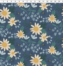 Honeybee Large Sunflowers - Dark Denim