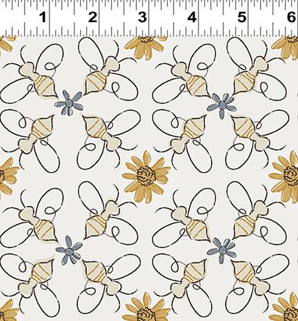 Honeybee Lattice Bees - Light Cream