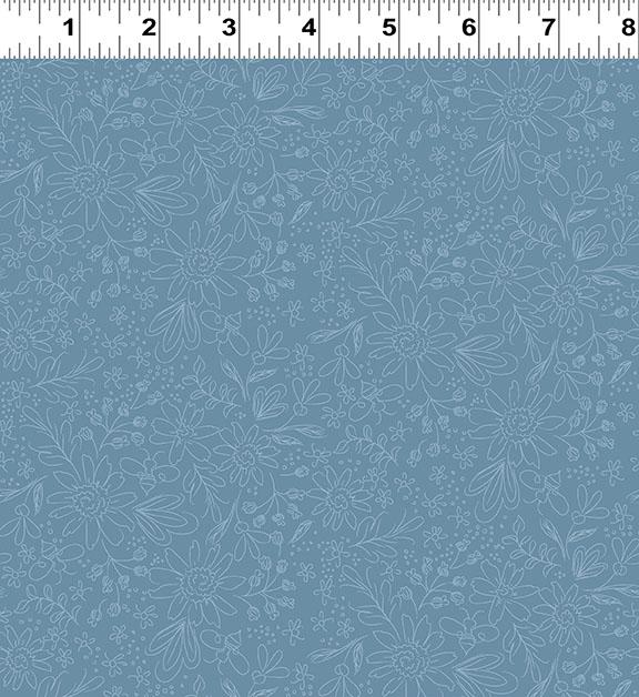 Honeybee Linework - Denim