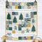 Honeybee Woodchuck Chuck Pattern 45" x 54"
