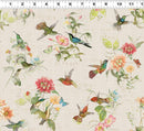 Hummingbird Days Toile - Light Khaki
