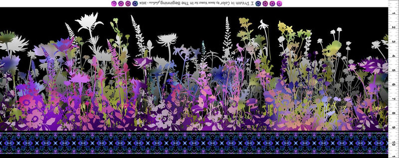 I Dream in Color Border Stripe - Purple