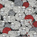 I Love Knitting - Stacked Sheep & Yarn - Black