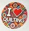 I Love Quilting Coasters