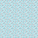 Ice Hockey Chevron Stripe - Turquoise/White