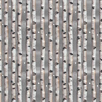 It's Christmas Time Birch Trees - Gray