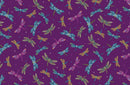 Jacobean Garden Bejeweled Dragonflies - Berry