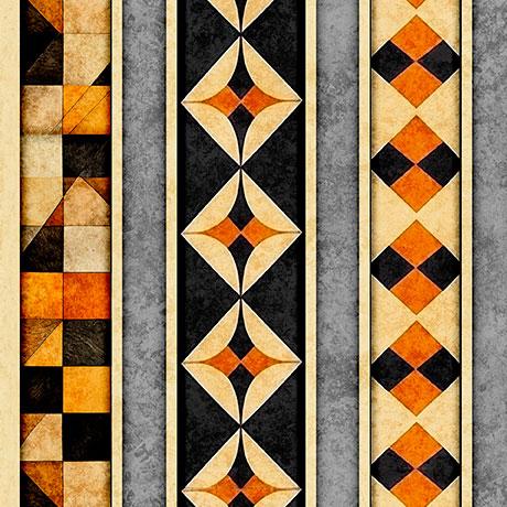 Jeepers Creepers Halloween Geo Stripe - Multi