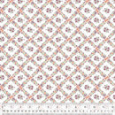 Juliette Floral Lattice - White