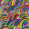 Kaffe Fassett Collective - Rainbows Black