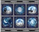 La Luna 24" Block Panel - Blue/Silver Metallic