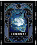 La Luna 36" Panel - Blue/Silver Metallic