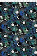 La Luna Moon Collage - Blue/Silver Metallic
