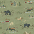 Lake & Lodge Toile - Olive