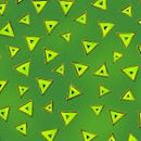 Laurel Burch Basic Triangle - Green/Gold