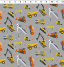 Let's Go Construction Vehicles - Gray