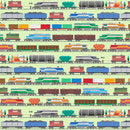 Let's Go Trains - Light Green