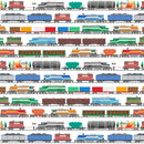 Let's Go Trains - White