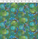Lily Pond Hidden Koi - Teal