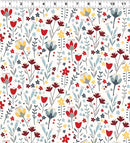 Little Red Floral Light Cream