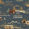 Living the Dream Flannel Toile - Light Navy
