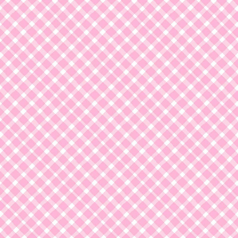 Love is in the Air Diagonal Plaid - Pink