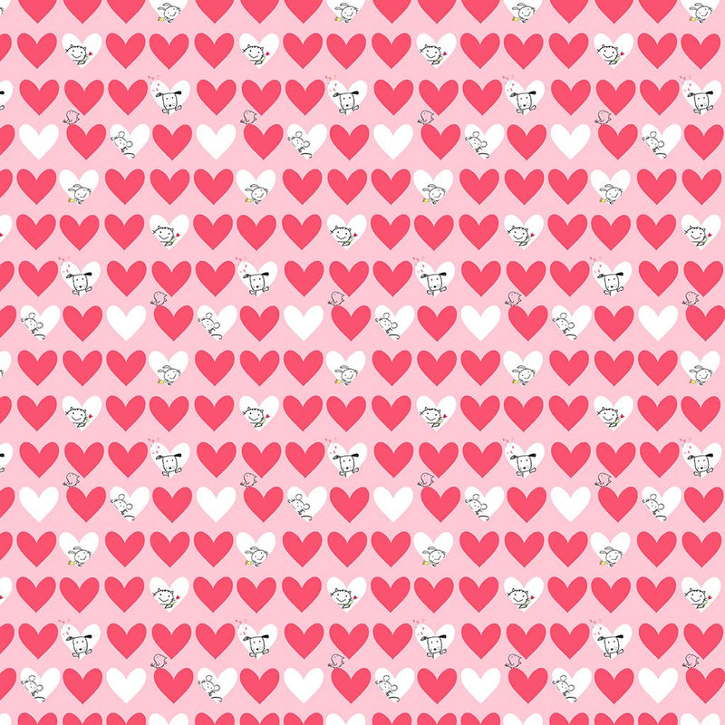 Love is in the Air Peekaboo Hearts - Pink